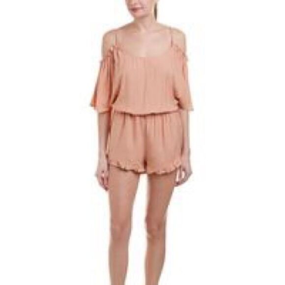 Lost in lunar blush cold shoulder romper |  size S - Picture 1 of 8